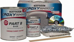 Rust-Oleum - 1 Gal Gloss Gray Water-Based Epoxy - Approximately 250 Sq Ft/Gal Coverage, <100 g/L VOC Content - USA Tool & Supply