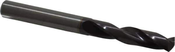 Guhring - 0.315" 140° Spiral Flute Solid Carbide Screw Machine Drill Bit - FIREX Finish, Right Hand Cut, 41mm Flute Length, 79mm OAL, SU Point, Straight Shank - USA Tool & Supply