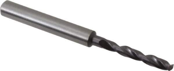 Guhring - 3.7mm 140° Solid Carbide Jobber Drill - FIREX Finish, Right Hand Cut, Spiral Flute, Straight Shank, 66mm OAL, SU Point - USA Tool & Supply