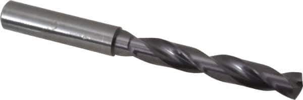 Guhring - 0.3465" 140° Solid Carbide Jobber Drill - FIREX Finish, Right Hand Cut, Spiral Flute, Straight Shank, 103mm OAL, SU Point - USA Tool & Supply