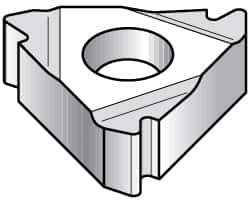 Kennametal - 16NR Internal Right Hand 10 API Round Laydown Threading Insert - Grade KC5025, TiAlN Coated Carbide, 9.53mm Inscribed Circle - USA Tool & Supply
