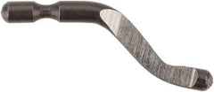 Shaviv - B10 Right-Handed High Speed Steel Deburring Swivel Blade - Use on Hole Edge & Straight Edge Surfaces, Adjustable - USA Tool & Supply