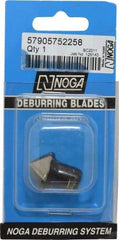 Noga - C20 Bi-Directional High Speed Steel Deburring Swivel Blade - Use on Hole Edge Surfaces - USA Tool & Supply