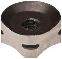 Noga - N80K M42 Bi-Directional High Speed Steel Deburring Swivel Blade - Round Blade Cross Section, Use on Slot/Keyway Surfaces, Reversible - USA Tool & Supply