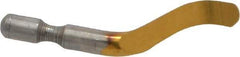 Shaviv - B12P Right-Handed High Speed Steel Deburring Swivel Blade - Use on Hole Edge & Straight Edge Surfaces, Adjustable - USA Tool & Supply