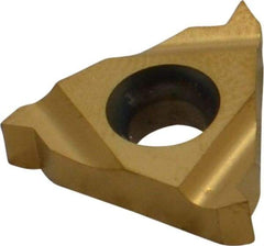 Carmex - 16IR Internal Right Hand 48-16 Partial Profile 60° Laydown Threading Insert - Grade BXC, TiN Coated Carbide - USA Tool & Supply