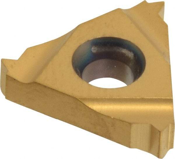Carmex - 16ER External Right Hand 16 UN Laydown Threading Insert - Grade BXC, TiN Coated Carbide - USA Tool & Supply