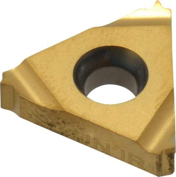 Carmex - 16IR Internal Right Hand 20 UN Laydown Threading Insert - Grade BXC, TiN Coated Carbide - USA Tool & Supply