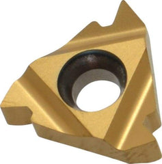 Carmex - 16IR Internal Right Hand 8 UN Laydown Threading Insert - Grade BXC, TiN Coated Carbide - USA Tool & Supply