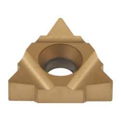 Carmex - 22UIR/L Internal Left & Right Hand 4 UN Laydown Threading Insert - Grade P25C, TiN Coated Carbide - USA Tool & Supply