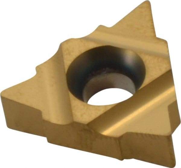 Carmex - 22UIR/L Internal Left & Right Hand 4 UN Laydown Threading Insert - Grade BXC, TiN Coated Carbide - USA Tool & Supply