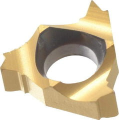 Carmex - 06IR Internal Right Hand 24 UN Laydown Threading Insert - Grade BXC, TiN Coated Carbide - USA Tool & Supply