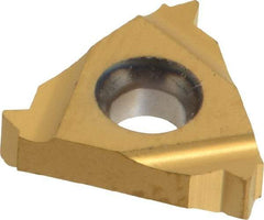 Carmex - 16ER External Right Hand ISO Laydown Threading Insert - Grade BXC, TiN Coated Carbide - USA Tool & Supply