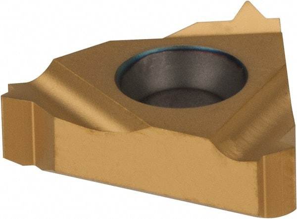 Carmex - 16IR Internal Right Hand ISO Laydown Threading Insert - Grade MXC, TiN Coated Carbide - USA Tool & Supply