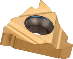 Carmex - 16IR Internal Right Hand ISO Laydown Threading Insert - Grade MXC, TiN Coated Carbide - USA Tool & Supply