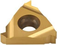 Carmex - 16ER External Right Hand 14 NPTF Laydown Threading Insert - Grade BXC, TiN Coated Carbide - USA Tool & Supply
