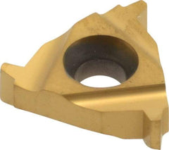 Carmex - 16ER External Right Hand 10 Acme Laydown Threading Insert - Grade P25C, TiN Coated Carbide - USA Tool & Supply