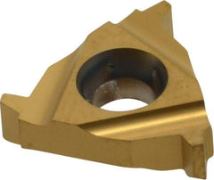 Carmex - 16ER External Right Hand 10 Acme Laydown Threading Insert - Grade BXC, TiN Coated Carbide - USA Tool & Supply