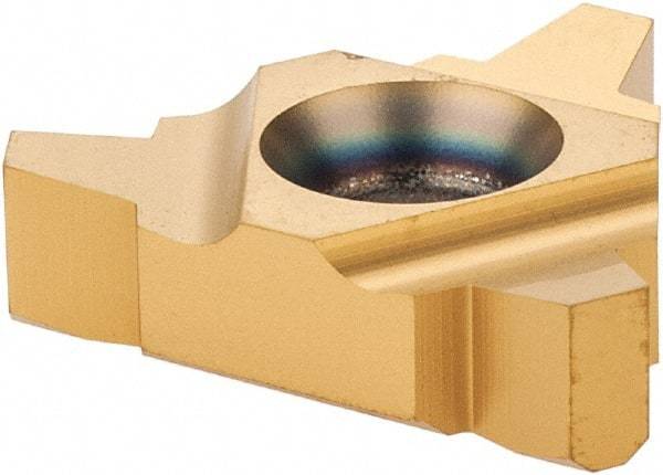 Carmex - 22ER External Right Hand 4 Acme Laydown Threading Insert - Grade MXC, TiN Coated Carbide - USA Tool & Supply