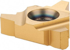 Carmex - 22ER External Right Hand 4 Acme Laydown Threading Insert - Grade MXC, TiN Coated Carbide - USA Tool & Supply