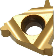 Carmex - 16IR Internal Right Hand 10 Acme Laydown Threading Insert - Grade BXC, TiN Coated Carbide - USA Tool & Supply