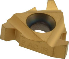 Carmex - 22IR Internal Right Hand 5 Acme Laydown Threading Insert - Grade P25C, TiN Coated Carbide - USA Tool & Supply