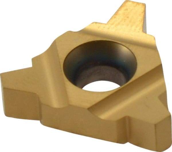 Carmex - 22IR Internal Right Hand 4 Acme Laydown Threading Insert - Grade P25C, TiN Coated Carbide - USA Tool & Supply
