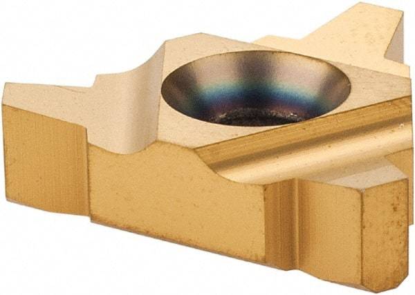 Carmex - 22UIR Internal Right Hand 4 Acme Laydown Threading Insert - Grade MXC, TiN Coated Carbide - USA Tool & Supply