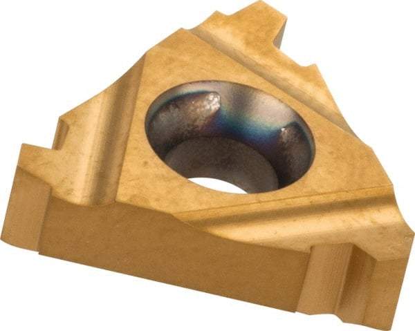 Carmex - 16ER External Right Hand 8 Stub Acme Laydown Threading Insert - Grade BXC, TiN Coated Carbide - USA Tool & Supply