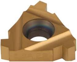 Carmex - 22ER External Right Hand 5 Stub Acme Laydown Threading Insert - Grade P25C, TiN Coated Carbide - USA Tool & Supply