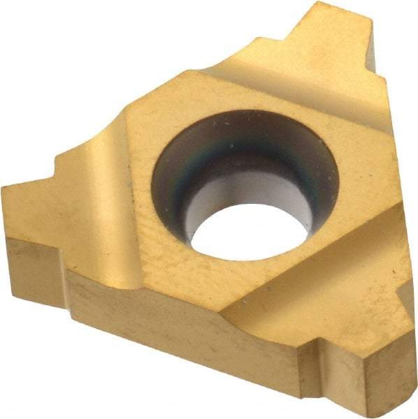 Carmex - 22ER External Right Hand 4 Stub Acme Laydown Threading Insert - Grade P25C, TiC/TiN Coated Carbide - USA Tool & Supply