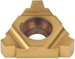 Carmex - 22ER External Right Hand 4 Stub Acme Laydown Threading Insert - Grade MXC, TiN Coated Carbide - USA Tool & Supply