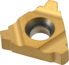 Carmex - 22IR Internal Right Hand 4 Stub Acme Laydown Threading Insert - Grade MXC, TiN Coated Carbide - USA Tool & Supply