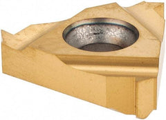 Carmex - 16ER External Right Hand 16 American Buttress Laydown Threading Insert - Grade MXC, TiN Coated Carbide - USA Tool & Supply