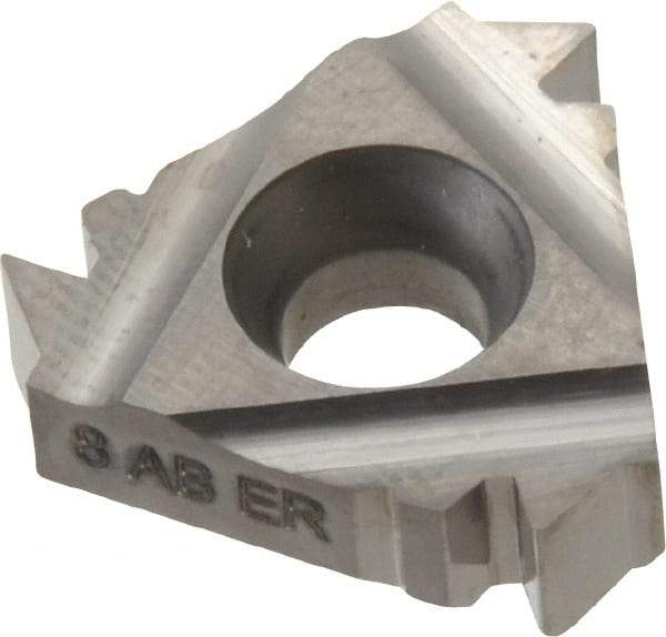 Carmex - 22ER External Right Hand 8 American Buttress Laydown Threading Insert - Grade P30, Uncoated Coated Carbide - USA Tool & Supply