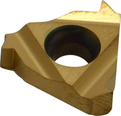 Carmex - 16IR Internal Right Hand 12 American Buttress Laydown Threading Insert - Grade MXC, TiN Coated Carbide - USA Tool & Supply
