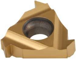 Carmex - 16IR Internal Right Hand 12 American Buttress Laydown Threading Insert - Grade BXC, TiN Coated Carbide - USA Tool & Supply