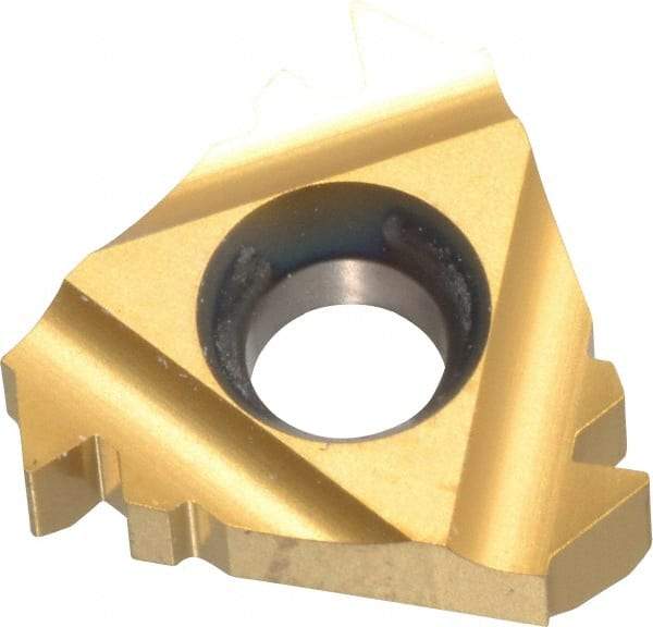 Carmex - 16IR Internal Right Hand 10 American Buttress Laydown Threading Insert - Grade P25C, TiN Coated Carbide - USA Tool & Supply