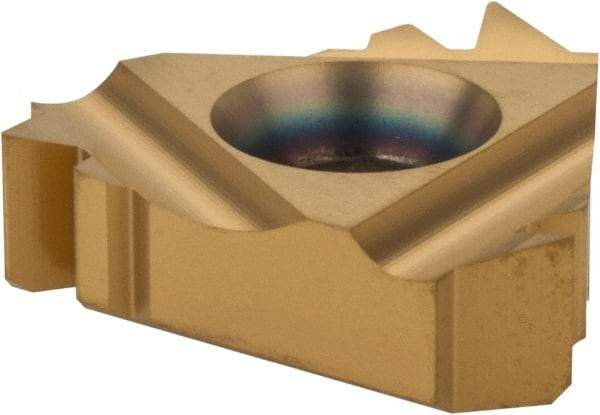 Carmex - 22IR Internal Right Hand 8 American Buttress Laydown Threading Insert - Grade BXC, TiN Coated Carbide - USA Tool & Supply