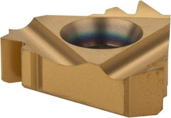 Carmex - 22IR Internal Right Hand 8 American Buttress Laydown Threading Insert - Grade BXC, TiN Coated Carbide - USA Tool & Supply