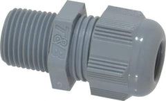 Thomas & Betts - 3/8" Trade, Nylon Threaded Straight Liquidtight Conduit Cable Gland - Noninsulated - USA Tool & Supply