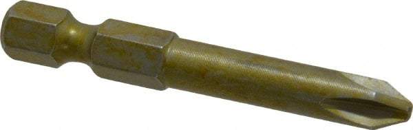 Wera - #2 Phillips Screwdriver Bit - 1/4" Hex Drive, 2" OAL - USA Tool & Supply