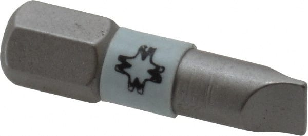 Wera - 5.5mm x 0.8mm Blade, 1/4" Drive Slotted Screwdriver Bit - USA Tool & Supply