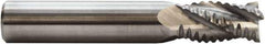M.A. Ford - 9/16" Diam, 1-1/8" LOC, 4 Flute Solid Carbide Roughing Square End Mill - 3-1/2" OAL, 9/16" Shank Diam, Single End, Centercutting, 30° Helix - USA Tool & Supply