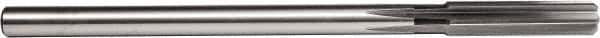 Union Butterfield - Letter F High Speed Steel 6 Flute Chucking Reamer - Straight Flute, 1/4" Straight Shank, 1-1/2" Flute Length, 6" OAL - USA Tool & Supply