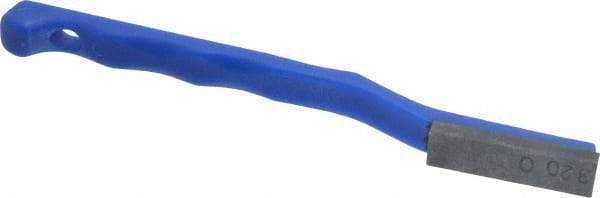 Value Collection - 320 Grit Blue Single-Ended Boron Carbide Hand Hone - Extra Fine Grade, 5-1/2" OAL, with Cutting Dimensions of 1-9/16" Length x 1/2" Wide x 3/16" High - USA Tool & Supply