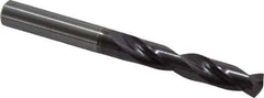 Guhring - Letter W 140° Solid Carbide Jobber Drill - FIREX Finish, Right Hand Cut, Spiral Flute, Straight Shank, 103mm OAL, SU Point - USA Tool & Supply