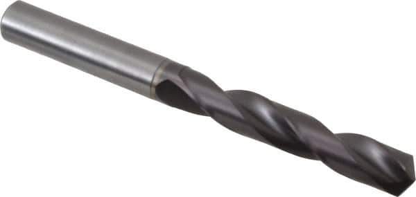 Guhring - 25/64" 140° Solid Carbide Jobber Drill - FIREX Finish, Right Hand Cut, Spiral Flute, Straight Shank, 103mm OAL, SU Point - USA Tool & Supply