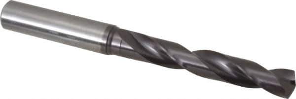 Guhring - 27/64" 140° Solid Carbide Jobber Drill - FIREX Finish, Right Hand Cut, Spiral Flute, Straight Shank, 118mm OAL, SU Point - USA Tool & Supply