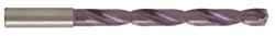 Guhring - 21/32", 140° Point, Solid Carbide Taper Length Drill Bit - TiAlN Finish, 6.7323" Flute Length, 8.7795" OAL, Series 5512 - USA Tool & Supply